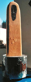 Zimmerbrunnen "Holz mit Fossilgestein"